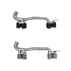 Car Body Kit Rear Exhaust Pipe for BMW F30 F35 Modified to M3 2013-2015 Carbon Fiber&Stainless Steel for Single Interface