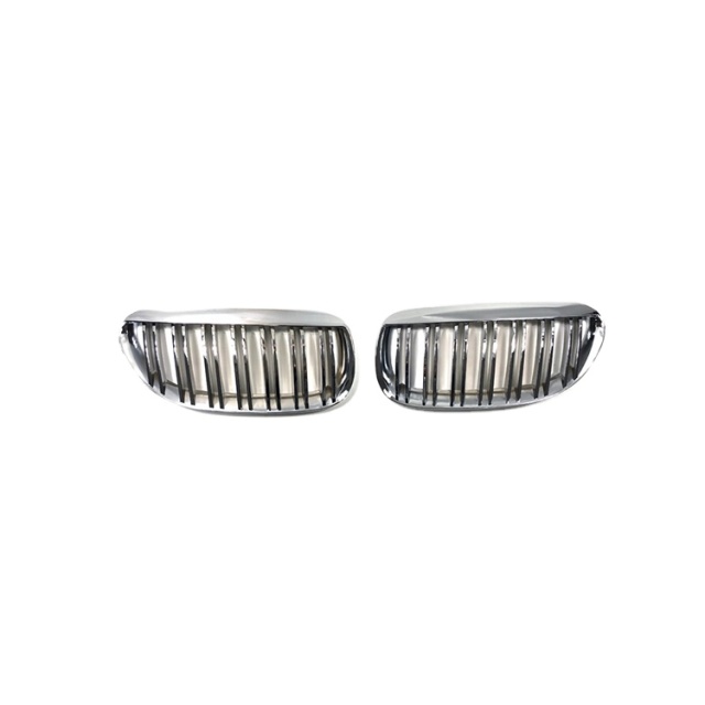 Car Accessories Bumper Grille for BMW 6 Series E63 2006-2010 Double Slat Black Chrome/Gloss/Matte Black/Carbon Look