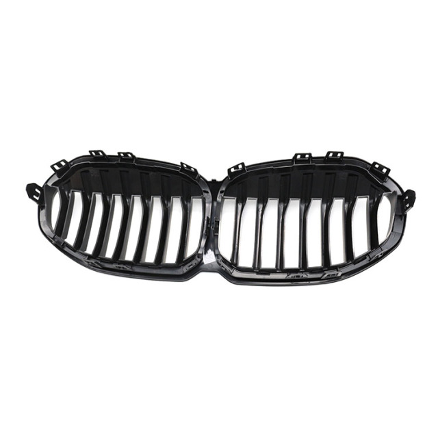 Car Body Part New Model Car Body Kit Auto Front Bumper Grille for BMW 1 Series F40 Hatchback Single Slat Matte Black Replacement