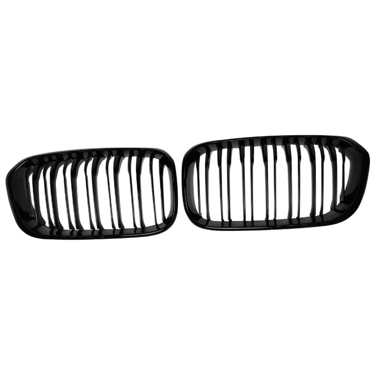 Car Body Parts Car Front Grille for BMW 1 Series F20 2012-2014 Double Slat Gloss/Matte/Chrome Black