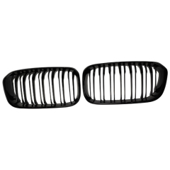 Car Body Parts Car Front Grille for BMW 1 Series F20 2012-2014 Double Slat Gloss/Matte/Chrome Black