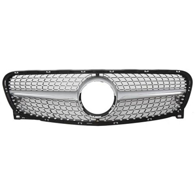 Diamond Front Bumper Grille for Mercedes Benz GLA  X156  2014-2016 2017-2019,www.hongyangcorp.com,Diamond Front Bumper Grille for Mercedes Benz GLA  X156  2014-2016 2017-2019