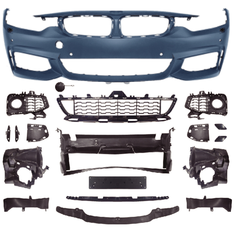Auto Spare Parts Car Front Bumper Assy Grille Bodykit for BMW 4 Series F32 F33 F36 Modified to M-Tech 2014-2019