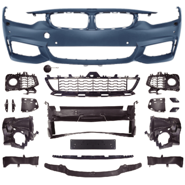 Auto Spare Parts Car Front Bumper Assy Grille Bodykit for BMW 4 Series F32 F33 F36 Modified to M-Tech 2014-2019