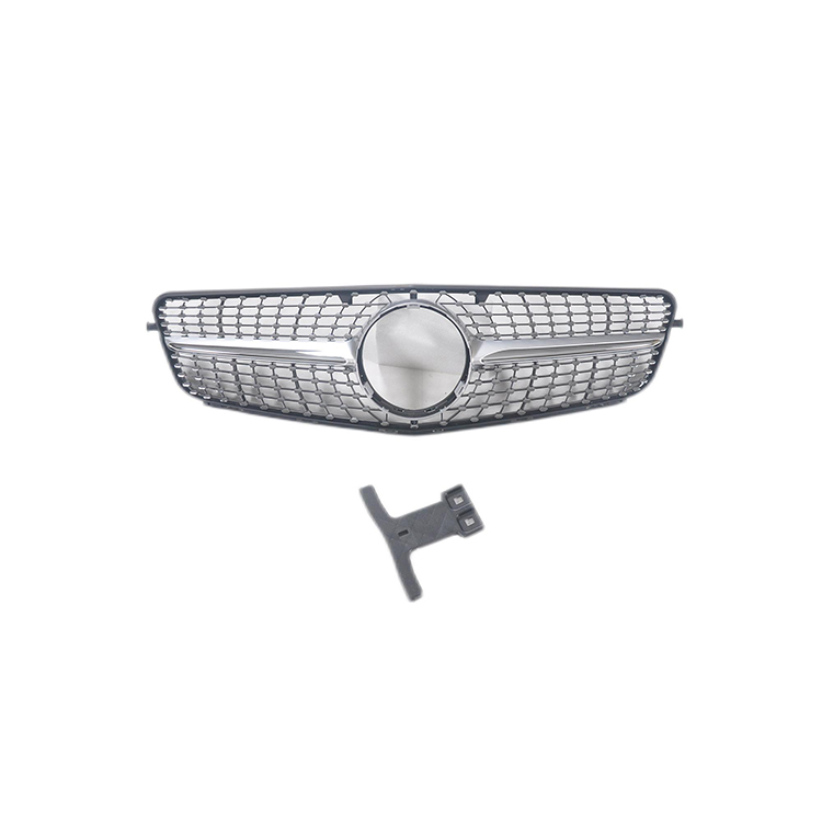 Wholesale Car Accessories Diamond Black/Silver Mesh Front Bumper Grille for Mercedes Benz Class C W204 2007-2014,www.hongyangcorp.com,Wholesale Car Accessories Diamond Black/Silver Mesh Front Bumper Grille for Mercedes Benz Class C W204 2007-2014