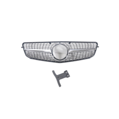 Wholesale Car Accessories Diamond Black/Silver Mesh Front Bumper Grille for Mercedes Benz Class C W204 2007-2014,www.hongyangcorp.com,Wholesale Car Accessories Diamond Black/Silver Mesh Front Bumper Grille for Mercedes Benz Class C W204 2007-2014