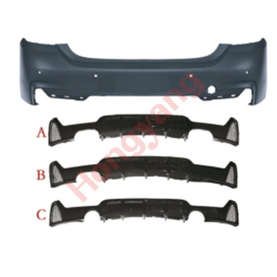 Auto Spare Parts Car Rear Bumper Assy Bodykit for BMW 4 Series F32 F33 F36 Modified to M-Tech 2014-2019
