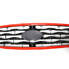 Universal Gloss Black and Gloss Red Outside Car Grills for Infiniti FX35 Grille Car FX50 2009-2012