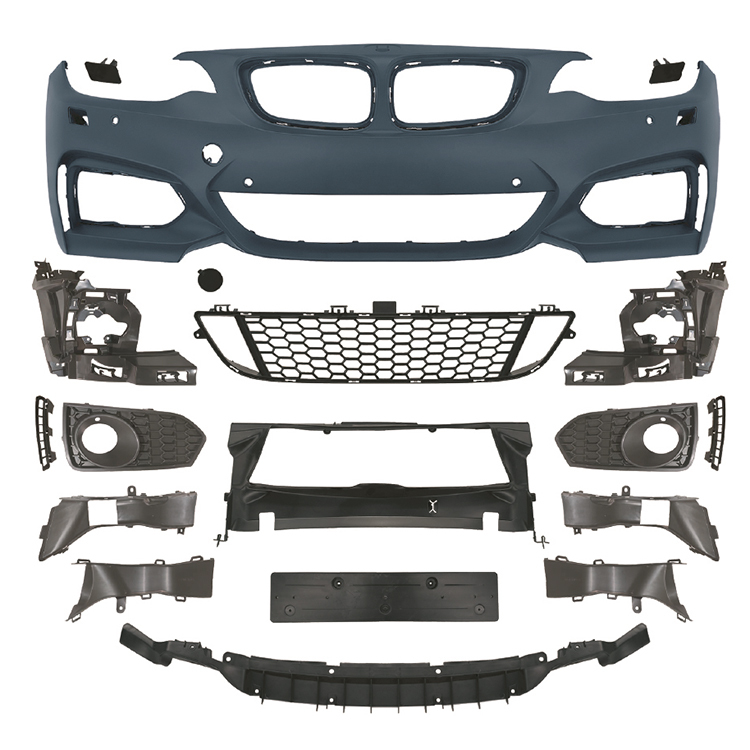 Vehicle Spare Parts Car Front Bumper Assy Grille Bodykit for BMW 2 Series F22 Modified to M-Tech 2014-2019 With Fog Lamp Hole,www.hongyangcorp.com,Vehicle Spare Parts Car Front Bumper Assy Grille Bodykit for BMW 2 Series F22 Modified to M-Tech 2014-2019 With Fog Lamp Hole