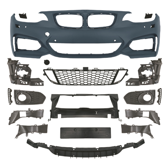 Vehicle Spare Parts Car Front Bumper Assy Grille Bodykit for BMW 2 Series F22 Modified to M-Tech 2014-2019 With Fog Lamp Hole,www.hongyangcorp.com,Vehicle Spare Parts Car Front Bumper Assy Grille Bodykit for BMW 2 Series F22 Modified to M-Tech 2014-2019 With Fog Lamp Hole
