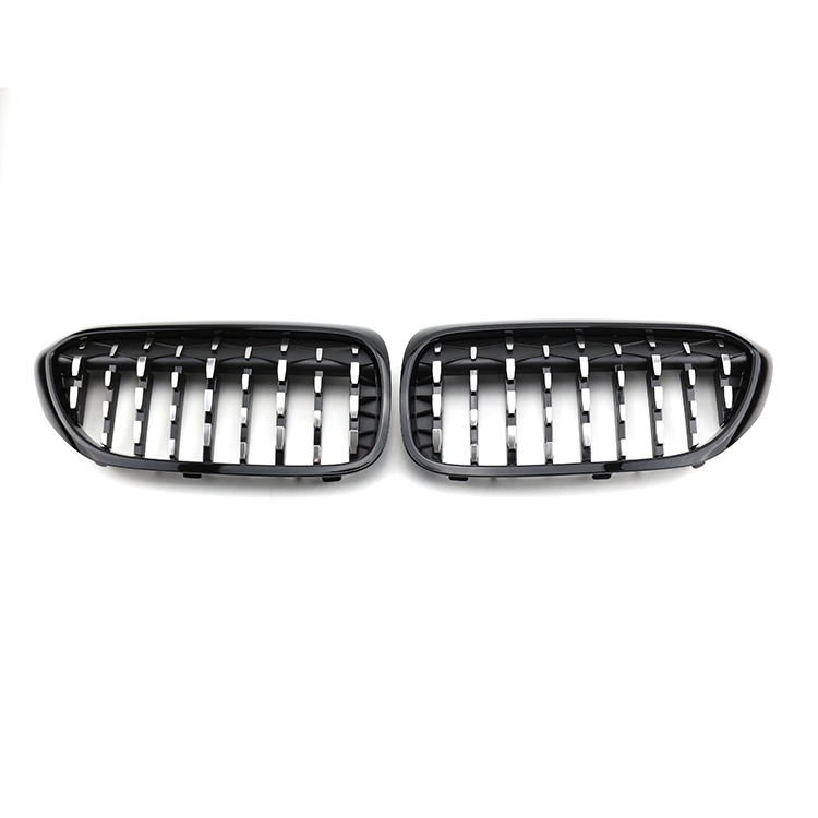 Auto Parts Company Diamond Half Silver Universal Car Front Grille Fit for 5 Series G30 G38 2018-2020