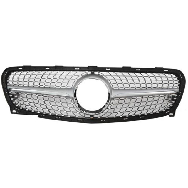 Diamond Front Bumper Grille for Mercedes Benz GLA  X156  2014-2016 2017-2019,www.hongyangcorp.com,Diamond Front Bumper Grille for Mercedes Benz GLA  X156  2014-2016 2017-2019