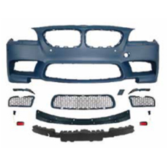 Auto Spare Parts Car Front Bumper Assy Bodykit for BMW 5Series F10 F18  Modified to M-Tech 2011-2017 All Mesh Style