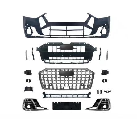 Car Auto Parts Grille Front Lip Spoiler Bodykit Front Bumper Assy for Audi A8 D5PA (2018-2022) Upgrade to A8-Horch(2023+)