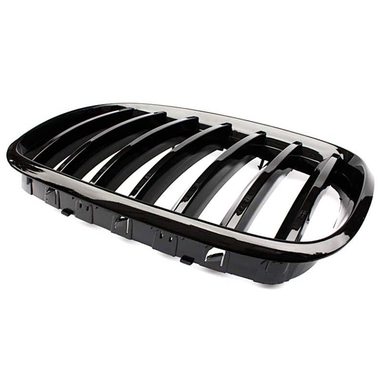 Gloss Black Single Slat Front Bumper Mesh Grille Car Front Grille Fit for BMW Series X5 E70 2008-2014,www.hongyangcorp.com,Gloss Black Single Slat Front Bumper Mesh Grille Car Front Grille Fit for BMW Series X5 E70 2008-2014
