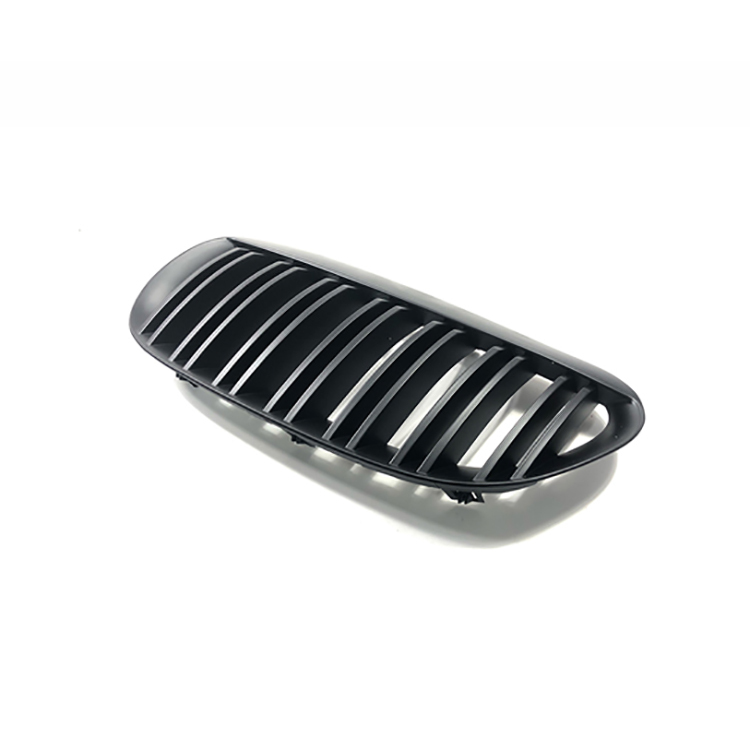 Hot Sale Auto Custom Double Slat Matte Black Front Bumper Mesh Grille Car Front Grille for BMW 6 Series E63 2006-2010