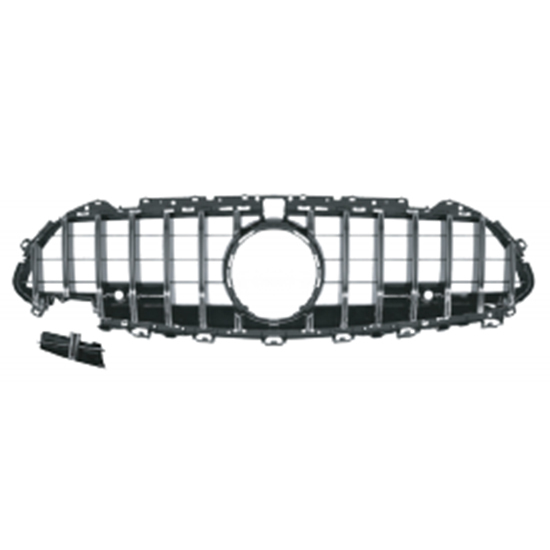Automotive Body Kit Car GTR Silver Mesh Front Bumper Grille for Mercedes Benz  CLS Class X166  2016-2019,www.hongyangcorp.com,Automotive Body Kit Car GTR Silver Mesh Front Bumper Grille for Mercedes Benz  CLS Class X166  2016-2019