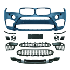 Car Auto Spare Parts Front Bumper Assy Front Lip Bodykit for BMW X6 Series F16 Modified to X6M 2014-2018,www.hongyangcorp.com,Car Auto Spare Parts Front Bumper Assy Front Lip Bodykit for BMW X6 Series F16 Modified to X6M 2014-2018