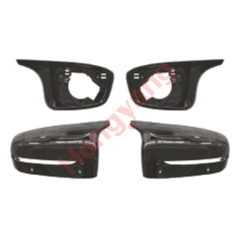 Auto Spare Parts Car Front Bumper Mirror Cover for BMW 5Series G30 G38 Modified to M5 2018-2023 A.Gloss black/B.Carbon Look