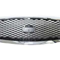 Car Front Bumper Grille Gray Inside+Chrome Frame for Infiniti Q70 2015-2019 62310-4AM0B