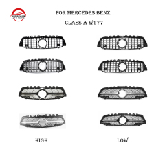 China Spare Parts Accessories Car Chrome Auto Front Grille for Mercedes Benz Class a W177 2019-IN GTR Style Black/Silver Other,www.hongyangcorp.com,China Spare Parts Accessories Car Chrome Auto Front Grille for Mercedes Benz Class a W177 2019-IN GTR Style Black/Silver Other