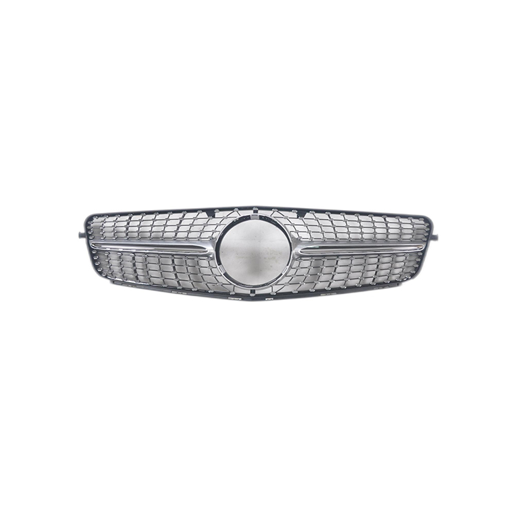 Wholesale Car Accessories Diamond Black/Silver Mesh Front Bumper Grille for Mercedes Benz Class C W204 2007-2014,www.hongyangcorp.com,Wholesale Car Accessories Diamond Black/Silver Mesh Front Bumper Grille for Mercedes Benz Class C W204 2007-2014