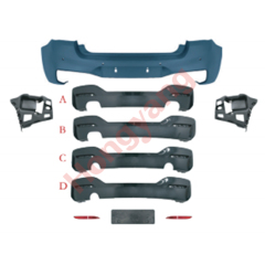 Vehicle Spare Parts Car Bodykit Rear Bumper Assy Rear Diffuser for BMW 1 Series F20 Modified to M-Tech 2015-2018,www.hongyangcorp.com,Vehicle Spare Parts Car Bodykit Rear Bumper Assy Rear Diffuser for BMW 1 Series F20 Modified to M-Tech 2015-2018