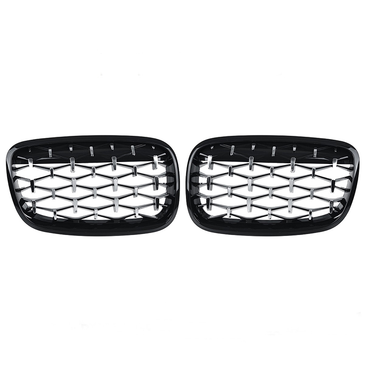 Hot Selling Accessories of Car Diamond Black Frame With Black Point Front Bumper Grille for BMW X5X6 E70/71 2007-2013,www.hongyangcorp.com,Hot Selling Accessories of Car Diamond Black Frame With Black Point Front Bumper Grille for BMW X5X6 E70/71 2007-2013