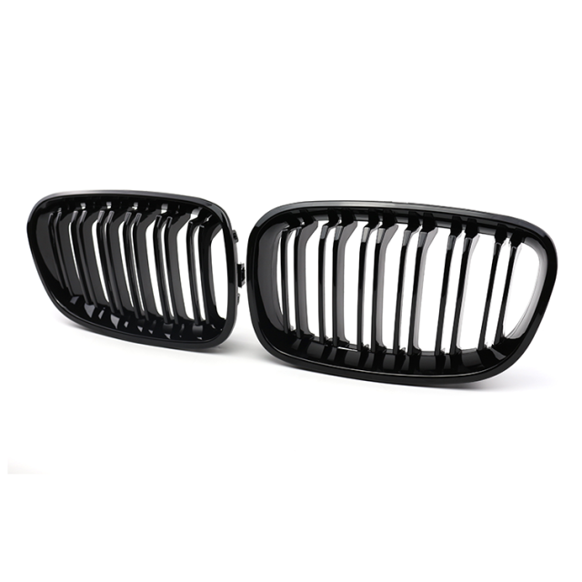 Automotive Vehicle Parts Gloss Black Dual Slat Inserts Guard Front Bumper Mesh Grille Car Grille Fit for BMW F20 2012-2014,www.hongyangcorp.com,Automotive Vehicle Parts Gloss Black Dual Slat Inserts Guard Front Bumper Mesh Grille Car Grille Fit for BMW F20 2012-2014
