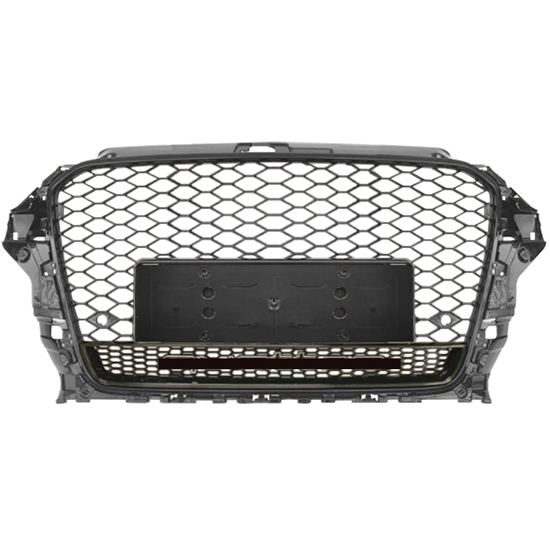Car Auto Spare Parts Bodykit No Logo Grille for Audi A3-(2014-2016) Upgrade to RS3-(2014-2016)  Style/Black 2014 2015 2016,www.hongyangcorp.com,Car Auto Spare Parts Bodykit No Logo Grille for Audi A3-(2014-2016) Upgrade to RS3-(2014-2016)  Style/Black 2014 2015 2016
