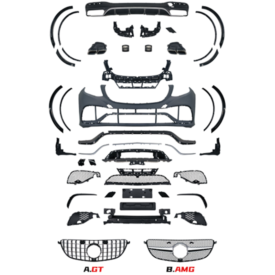Auto Parts Car Front Bumper Grille Car Body Kits for Mercedes Benz Class GLE W166 Upgrade to GLE63 2016-2019 Use for Sport Car,www.hongyangcorp.com,Auto Parts Car Front Bumper Grille Car Body Kits for Mercedes Benz Class GLE W166 Upgrade to GLE63 2016-2019 Use for Sport Car