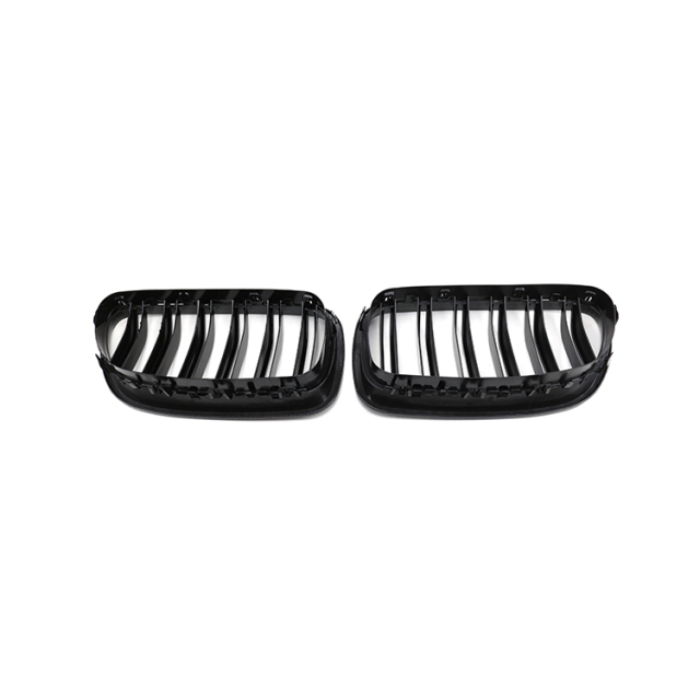 Vehicle Spare Parts Factory Directly Auto Front Bumper Grille for BMW 5 Series F10 F11 F18 Double Line Gloss Black 2010-2017