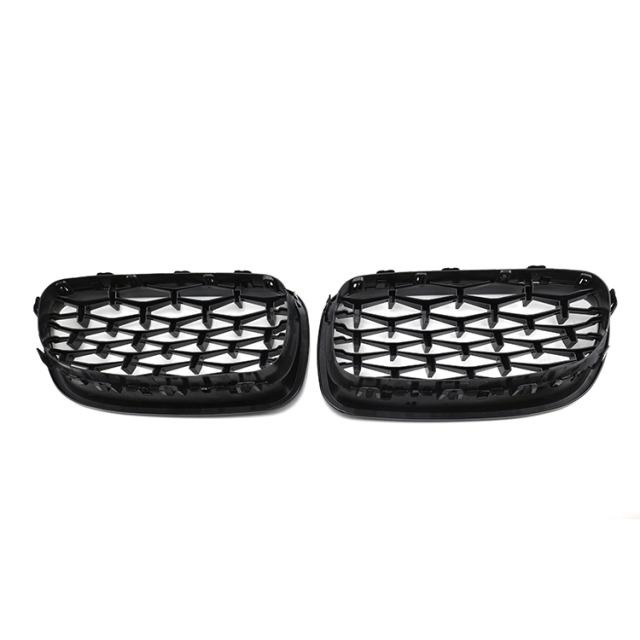 Automotive Accessories Diamond Black Front Bumper Mesh Radiator Grille Car Front Grille Fit for BMW Series 5 F10 2010-2017,www.hongyangcorp.com,Automotive Accessories Diamond Black Front Bumper Mesh Radiator Grille Car Front Grille Fit for BMW Series 5 F10 2010-2017