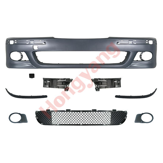 Auto Spare Parts Car Front Bumper Assy Grille Front Lip Spoiler Bodykit for BMW 5Series E39 Modified to M5 1996-2003