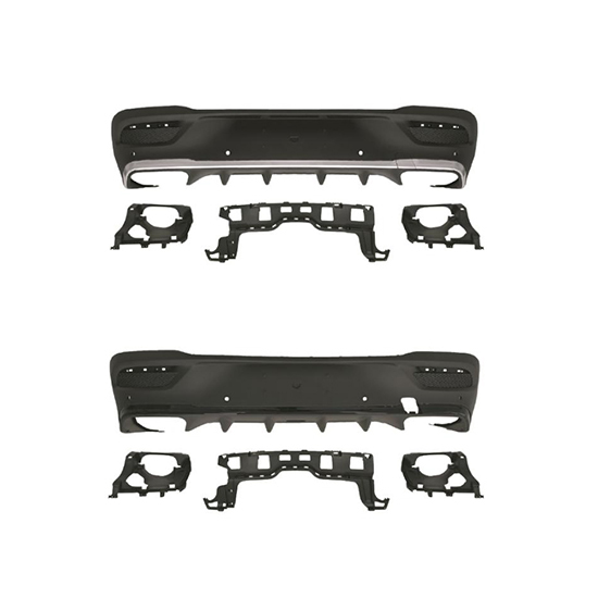 Car Body Kits Rear Bumper Rear Diffuser for Mercedes Benz Class GLE Coupe C167 Upgrade to GLE AMG63 2020-2024 Silver/Black,www.hongyangcorp.com,Car Body Kits Rear Bumper Rear Diffuser for Mercedes Benz Class GLE Coupe C167 Upgrade to GLE AMG63 2020-2024 Silver/Black
