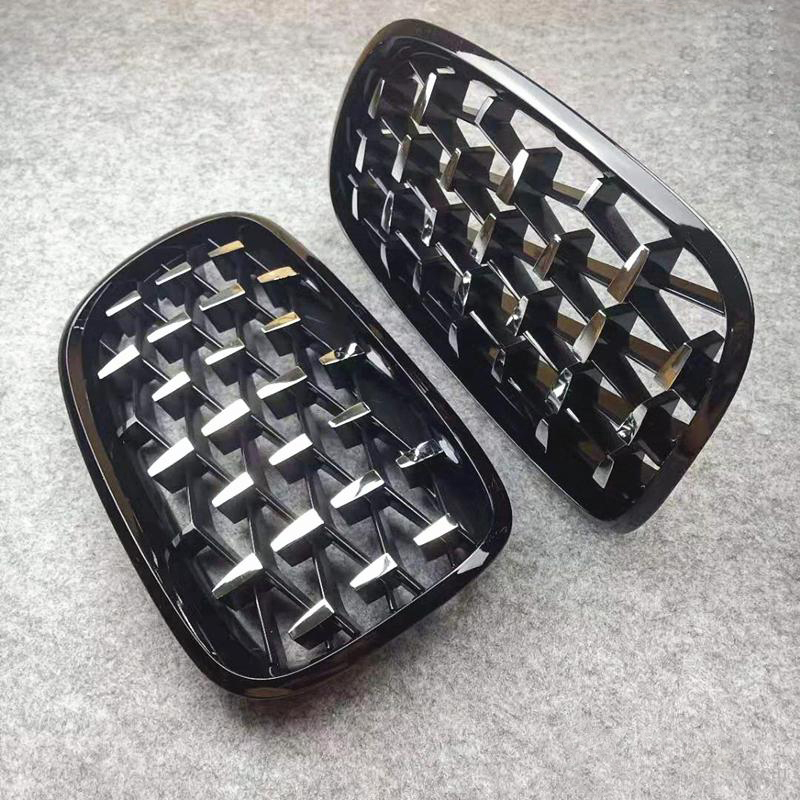 Hot Selling Accessories of Car Diamond Black Frame With Black Point Front Bumper Grille for BMW X5X6 E70/71 2007-2013,www.hongyangcorp.com,Hot Selling Accessories of Car Diamond Black Frame With Black Point Front Bumper Grille for BMW X5X6 E70/71 2007-2013