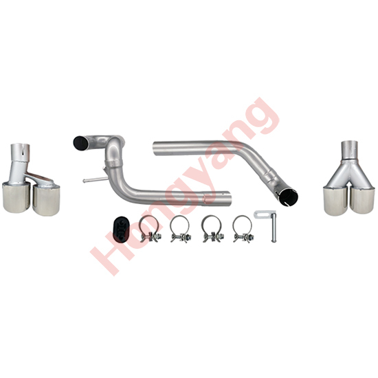 Auto Spare Parts Car Rear Bumper Assy Exhaust Pipe Silver Bodykit for BMW 5 Series E60 Modified to M5 2004-2010 Stainless Steel