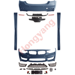 Auto Spare Parts Car Front Bumper Assy Grille Bodykit for BMW 4 Series F32 F33 F36 Modified to M4 2014-2019 All Mesh Style