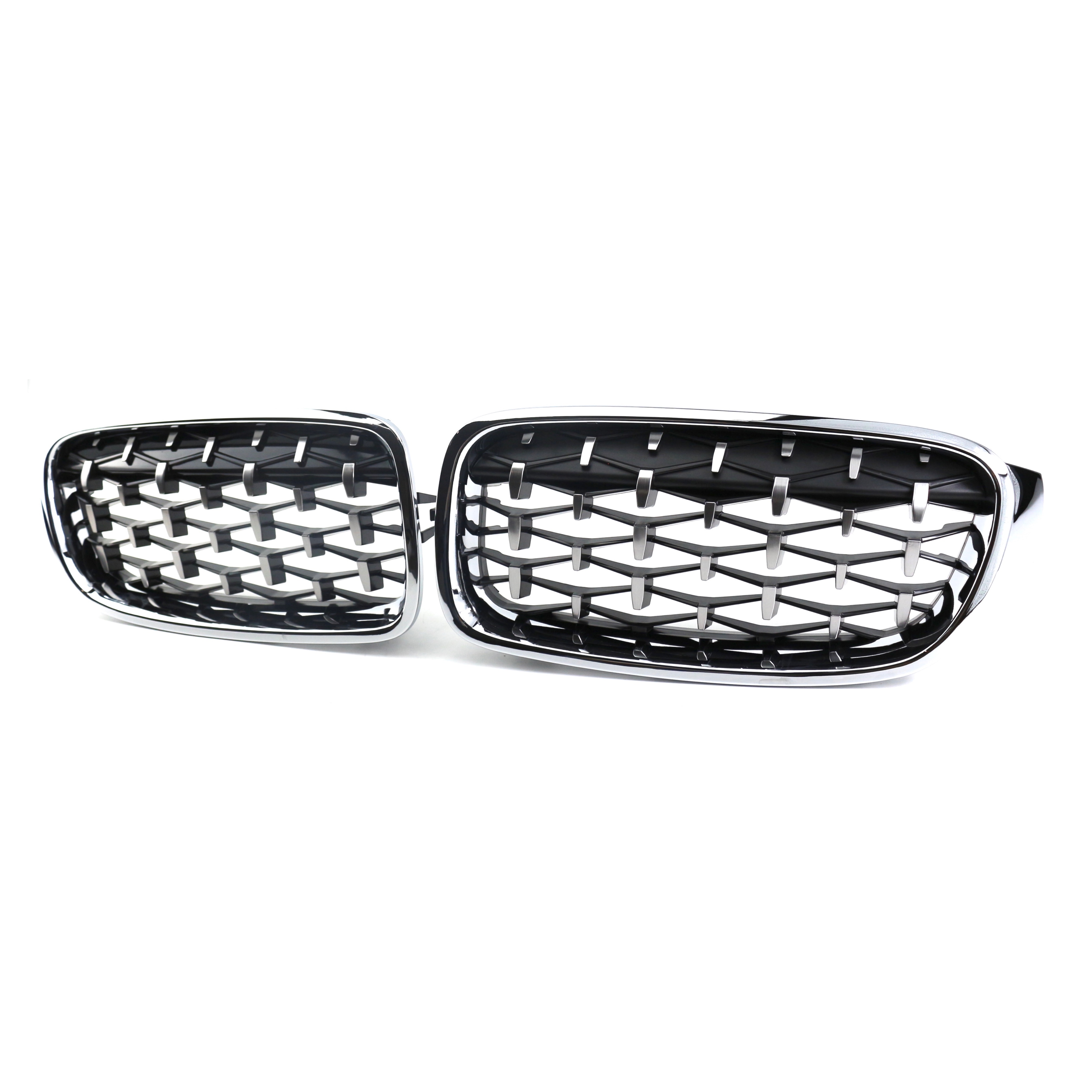 Upgrade Car Front Bumper Grille for BMW 3 Series F30/F35 Diamond Chrome Style 2012-IN