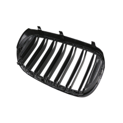 Car Accessory Matte Black Dual Slat Front Bumper Mesh Shutter Grille Car Front Grille Fit for BMW 7 Series G11 2015-2019