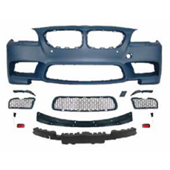 Auto Spare Parts Car Front Bumper Assy Bodykit for BMW 5Series F10 F18  Modified to M-Tech 2011-2017 All Mesh Style