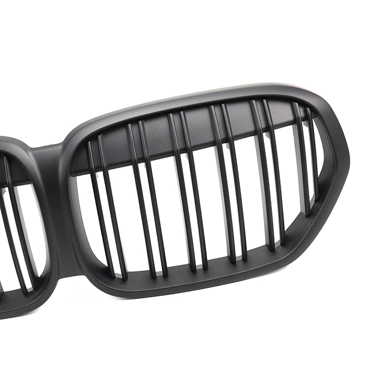 Auto Body Kits Matte Black Dual Slat Front Bumper Mesh Guards Grille Car Front Grille Fit for BMW Series X1 F49 2016