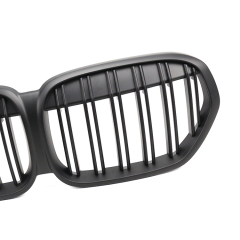 Auto Body Kits Matte Black Dual Slat Front Bumper Mesh Guards Grille Car Front Grille Fit for BMW Series X1 F49 2016