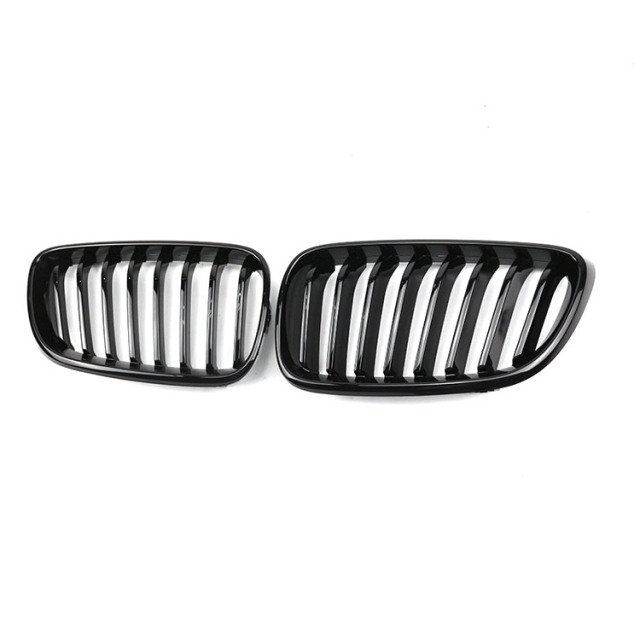 Auto Body Kits Dual Slat M Color Front Bumper Mesh Guard Grille Car Front Grille Fit for BMW 2 Series 2 F22 2014-2016