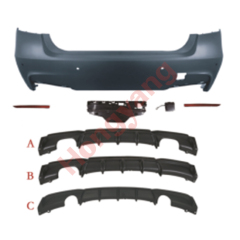 Car  BodyKit Car Bumper  Rear Bumper Rear Diffuser for BMW 3Series F30 F35 2013-2018 Modified to M-Tech 2013-2018