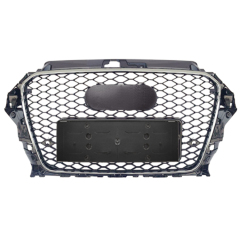 Car Auto Spare Parts Bodykit Grille for Audi A3 Upgrade to RS3 Silver 2014 2015 2016,www.hongyangcorp.com,Car Auto Spare Parts Bodykit Grille for Audi A3 Upgrade to RS3 Silver 2014 2015 2016