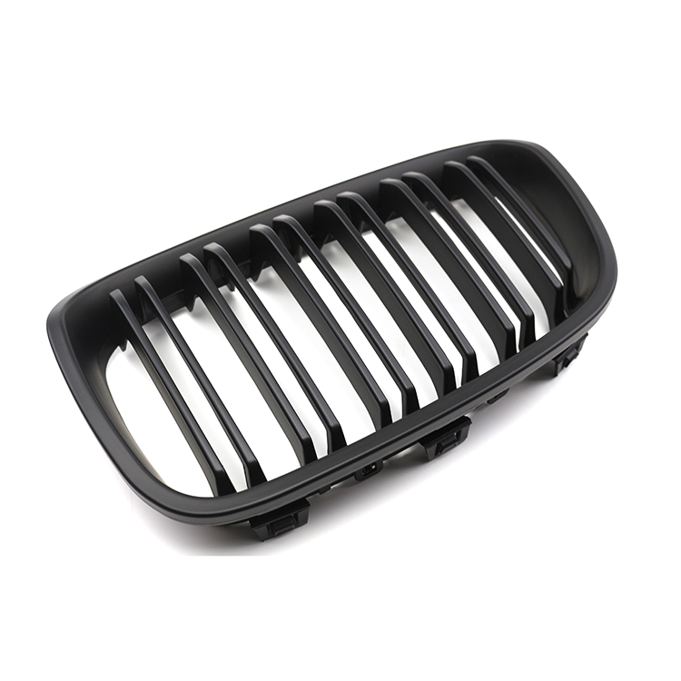 Wholesale Car Accessories Dual Slat Matte Black Car Front Bumper Mesh Grille for BMW 1 Series F20 2012-2014,www.hongyangcorp.com,Wholesale Car Accessories Dual Slat Matte Black Car Front Bumper Mesh Grille for BMW 1 Series F20 2012-2014