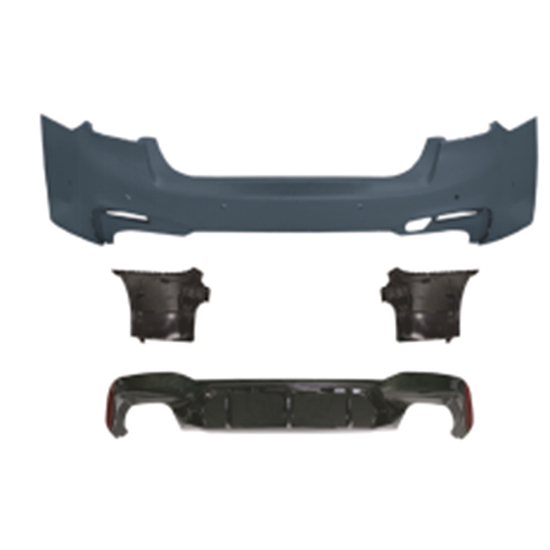 Auto Spare Parts Car Rear Bumper Assy Rear Diffuser Bodykit for BMW 5Series G30 G38 Modified to M5 2018-2020