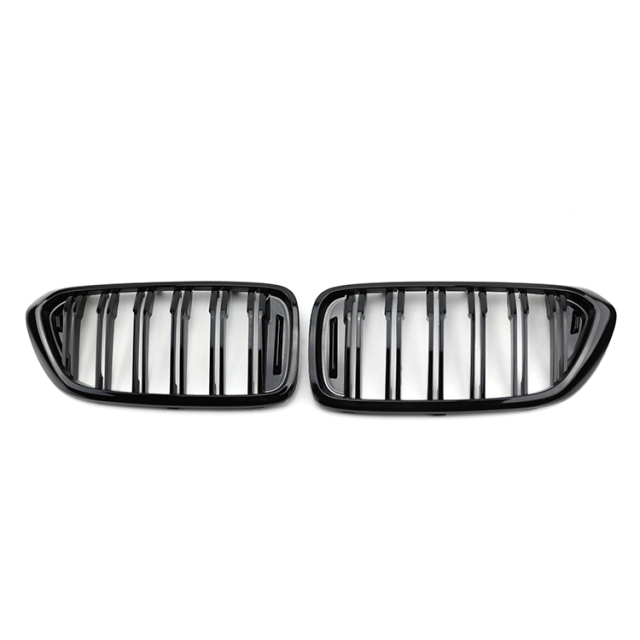 Custom Modification Double Slat Gloss Black Guards Front Bumper Mesh Grille Car Front Grille for BMW 6 Series G32 GT 2017-IN