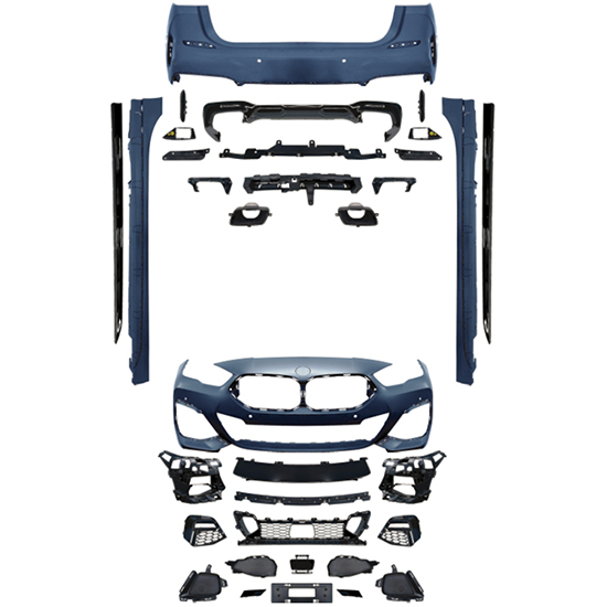 Vehicle Spare Parts Car Front Bumper Assy Grille Rear Diffuser Bodykit for BMW 2 Series F44 Modified to M-Tech 2020-2023